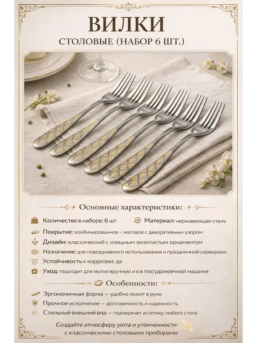 Вилки столовые